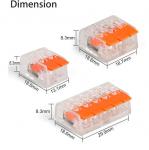 Wire Splice Connectors,For 4mm2,221-412 221-413 221-414 221-415